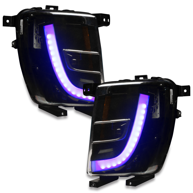 Tesla Model X Headlight & Fog Light DRL Upgrade Kit - ORACLE Lighting - Dynamic ColorSHIFT - Dynamic ColorSHIFT - `16-`21